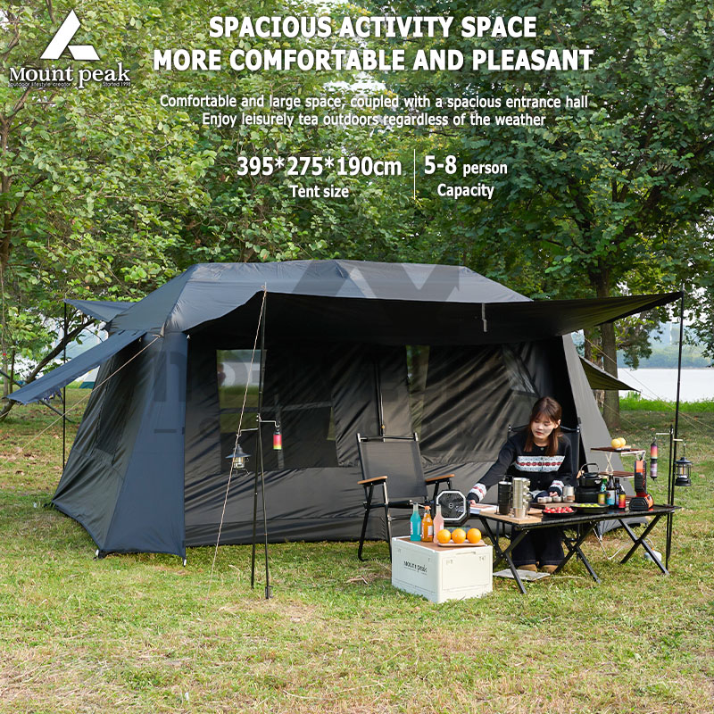 Emergency Mylar Tent - Mount Peak Automatic Large Camping Tent