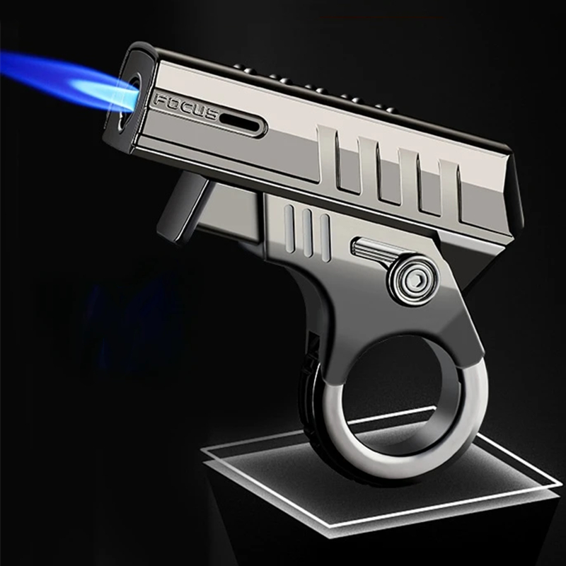 Fire Starting Kit - Metal Decompression Pistol Lighter Windproof Mechanical