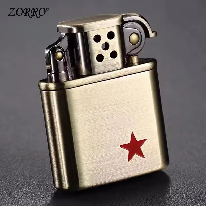 Fire Starting Kit - Zorro Lighter Vintage Grinding Wheel Retro
