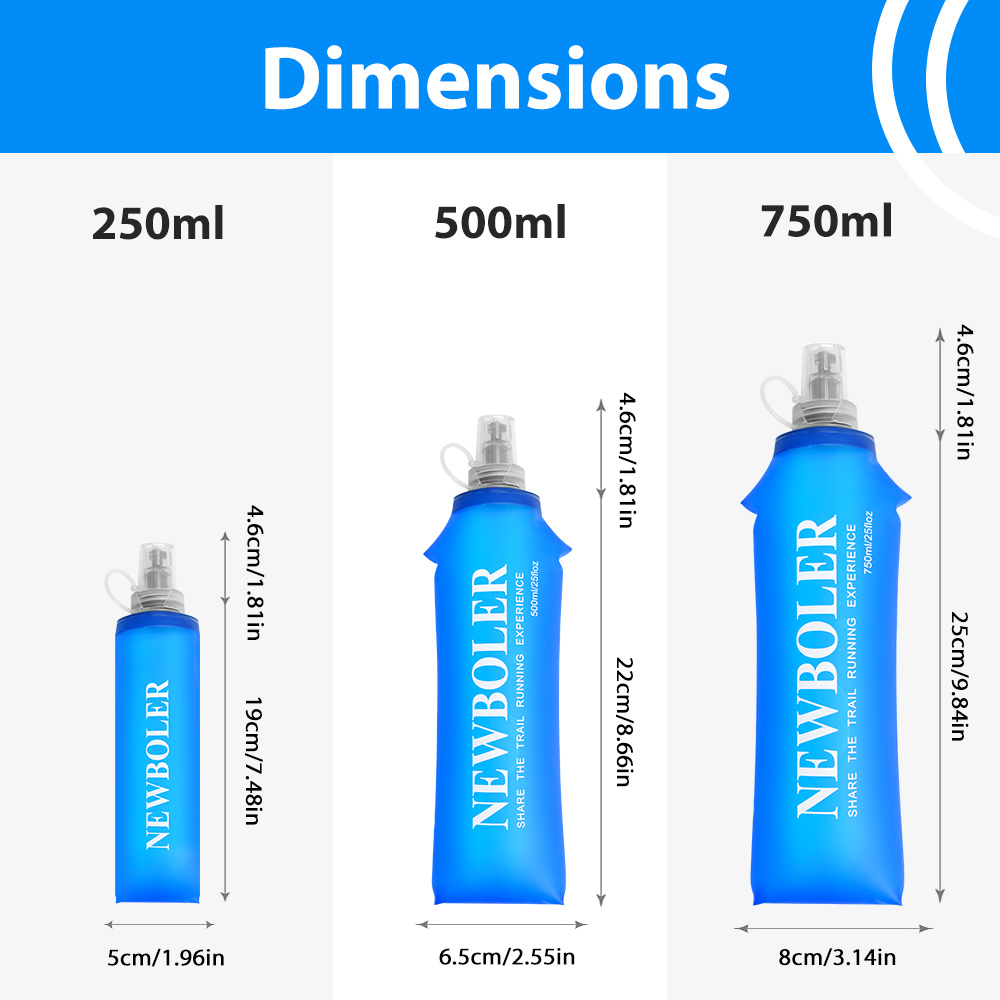 250/500/750ML Water Bottle TPU - Water Bag Collapsible review and price