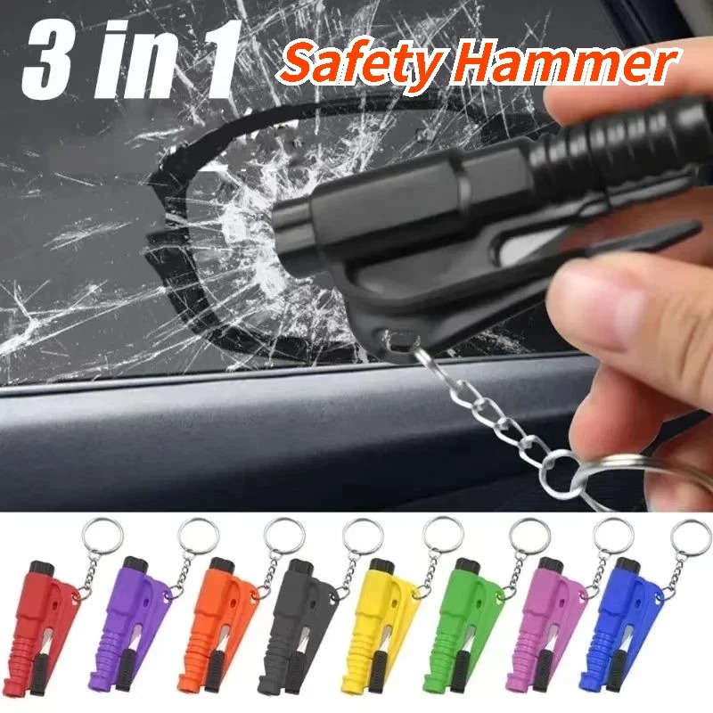 1pc Mini Safety Hammer Keychai - Rescue Rope Throw review and price